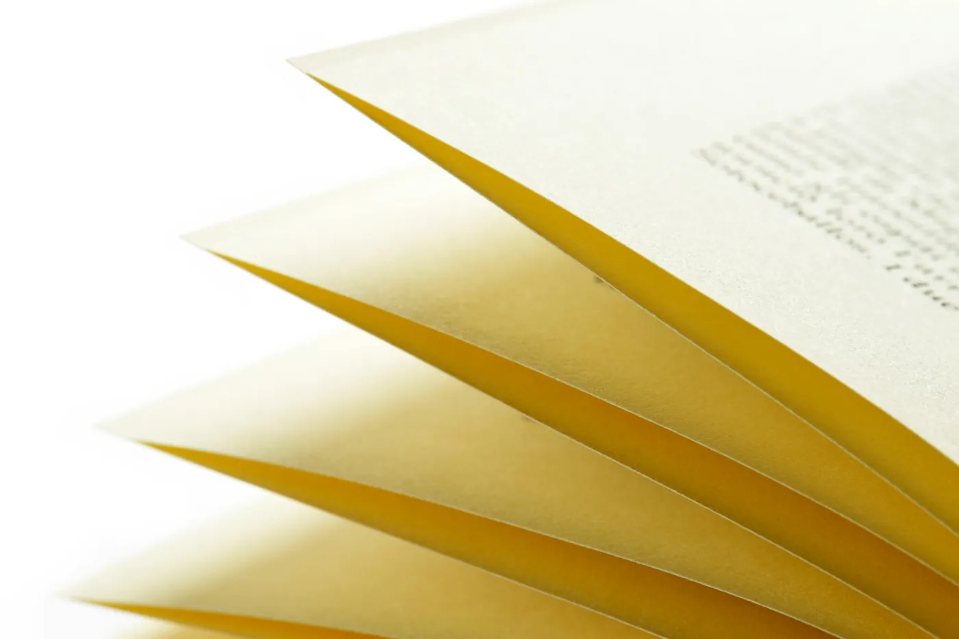 Páginas de um livro encadernado